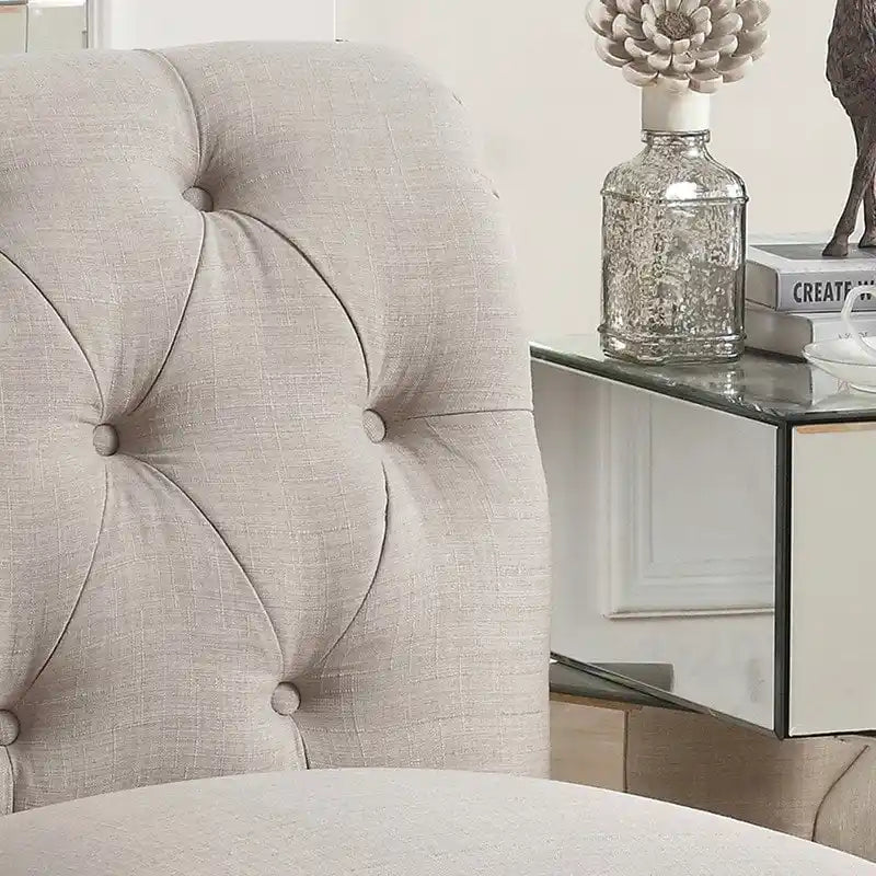 Rosevera LaGuardia Slipper Chair, Chesterfield, Armlesschair