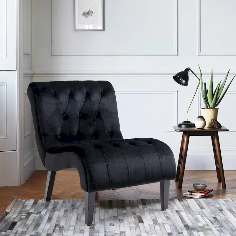 AVAWING Armless Accent Upholstered Lounge Chair