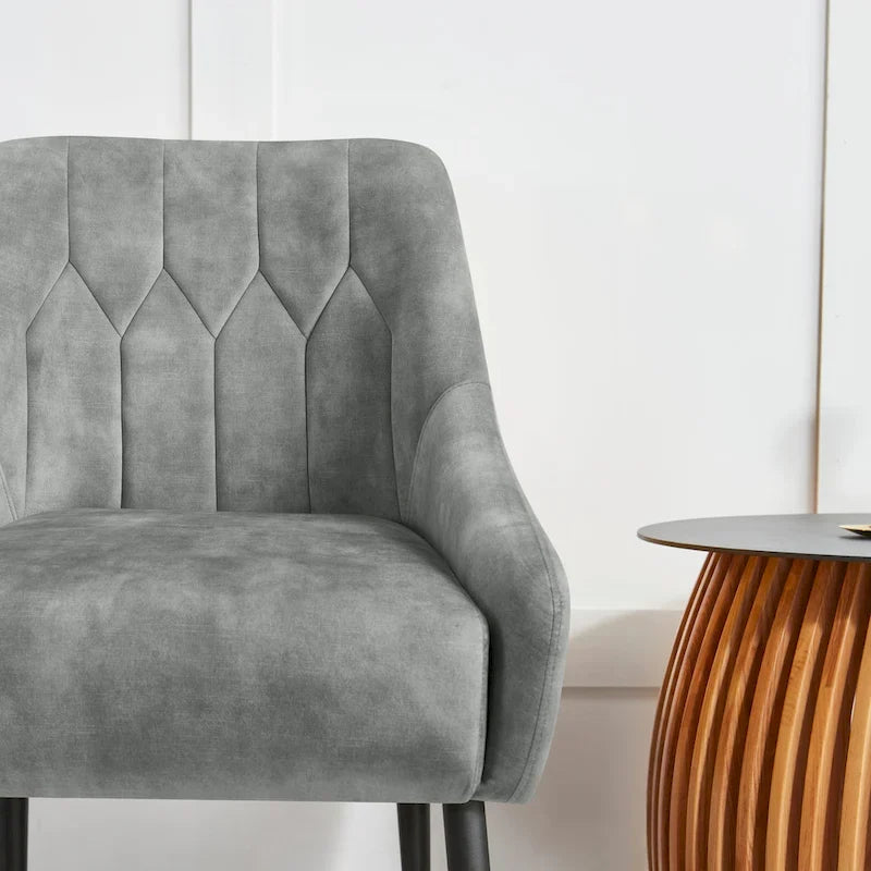 Corvus Abigail Upholstered Accent Chair with Metal Legs