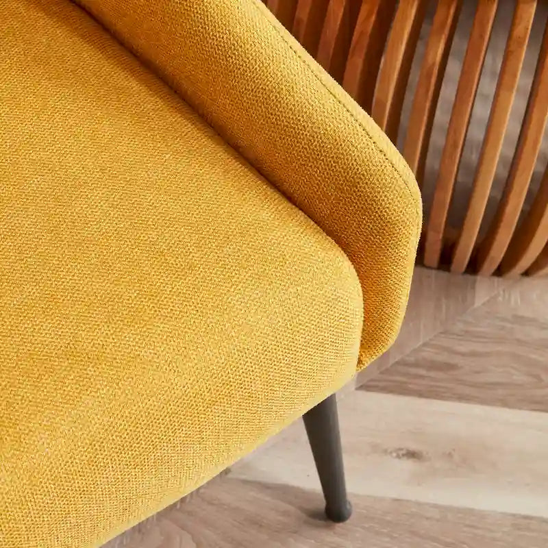 Corvus Abigail Upholstered Accent Chair with Metal Legs