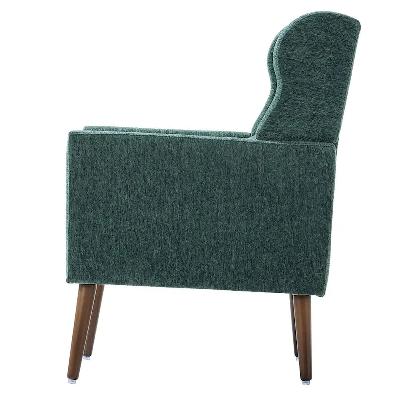 Chenille Fabric Accent Chair with Arm
