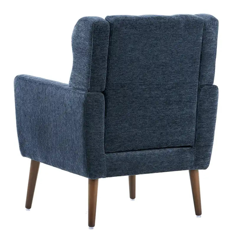 Chenille Fabric Accent Chair with Arm