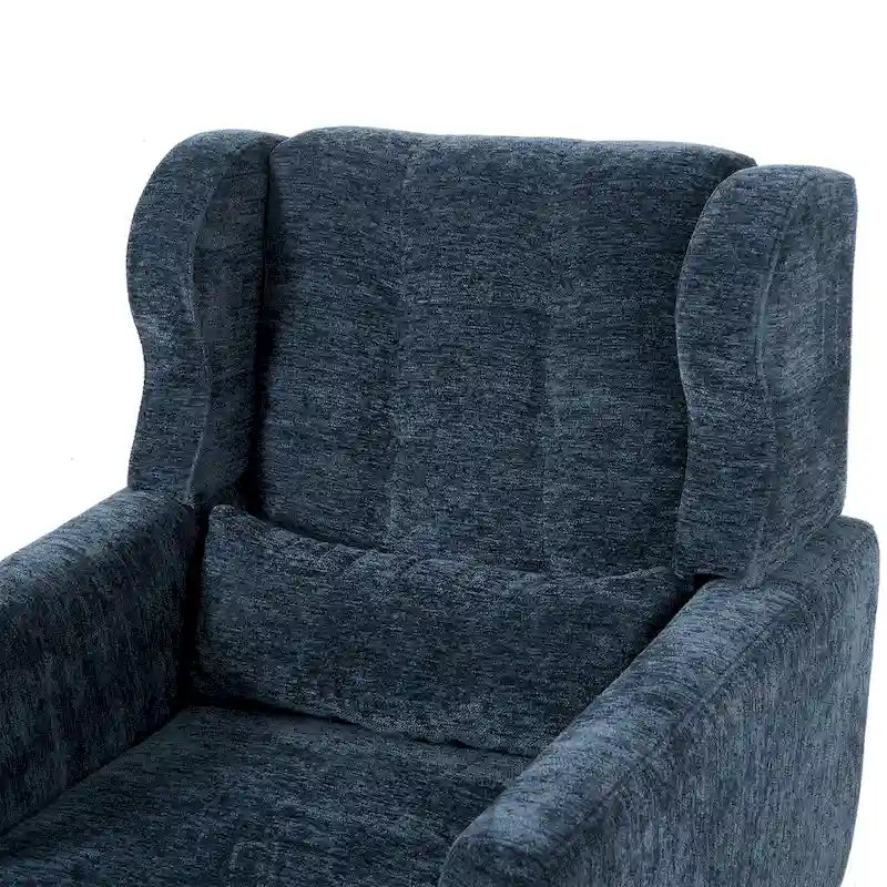 Chenille Fabric Accent Chair with Arm