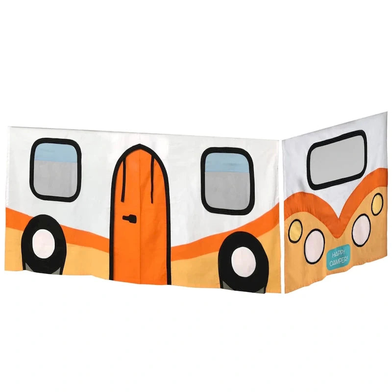 Tenda con stampa furgone camper di cotone per sottoletto Max e Lily
