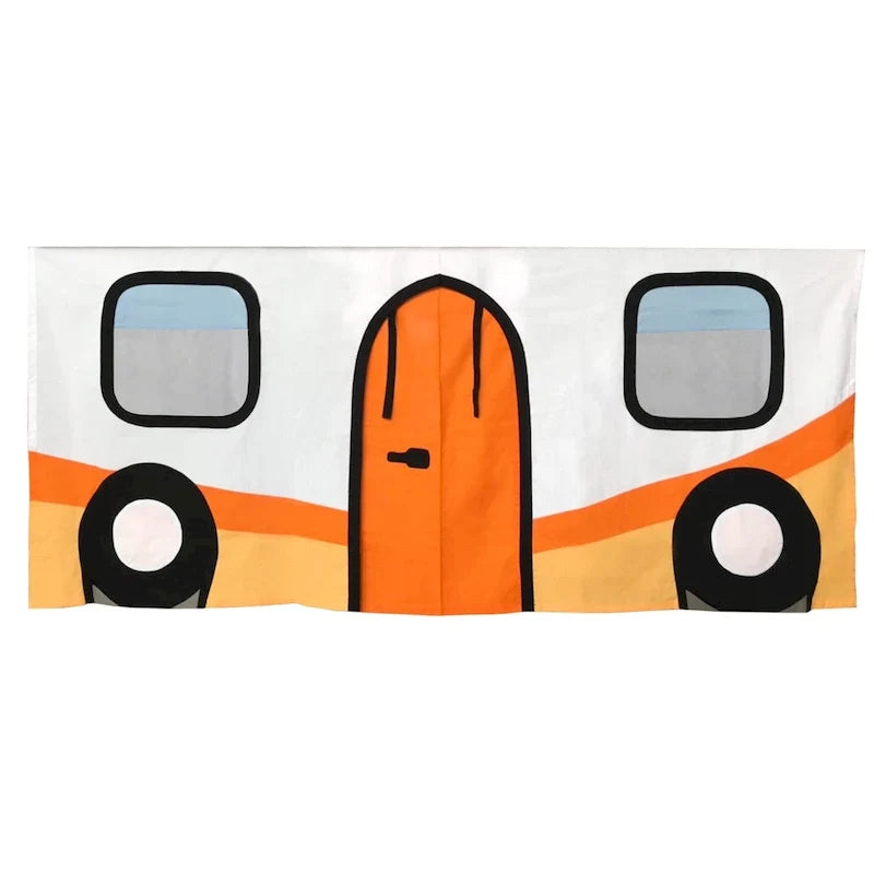 Tenda con stampa furgone camper di cotone per sottoletto Max e Lily