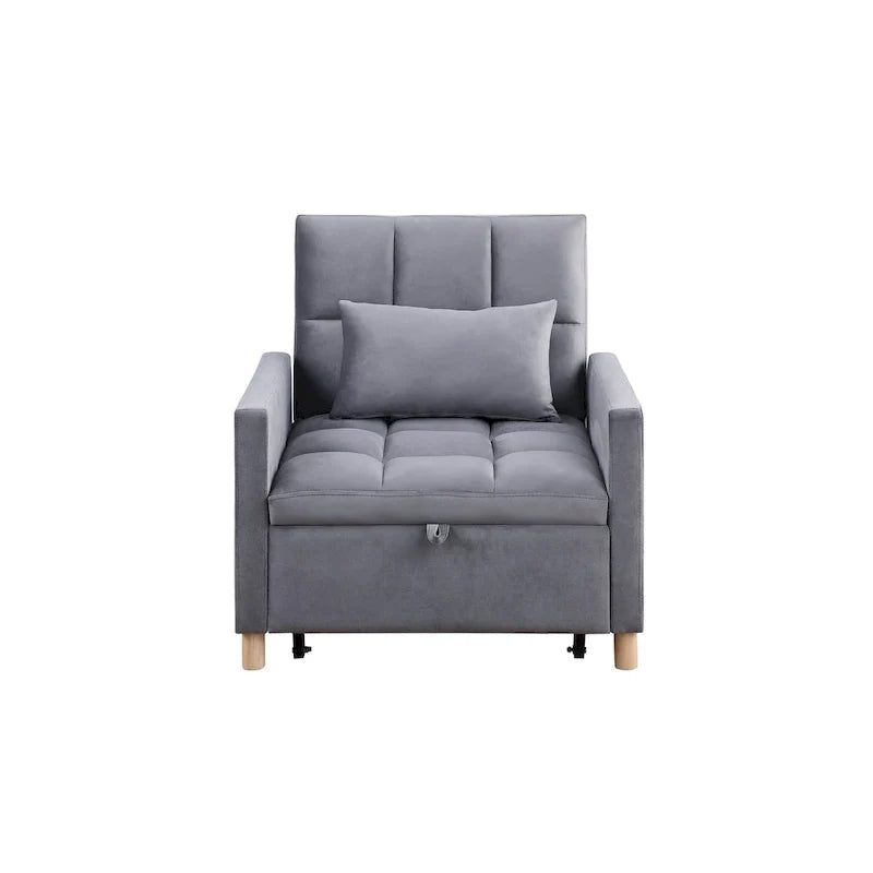 Fauteuil Lit Convertible 3 en 1, Noir