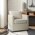 Erkenbald Modern 360-Degree Swivel Chair with Removable Slipcover by HULALA HOME
