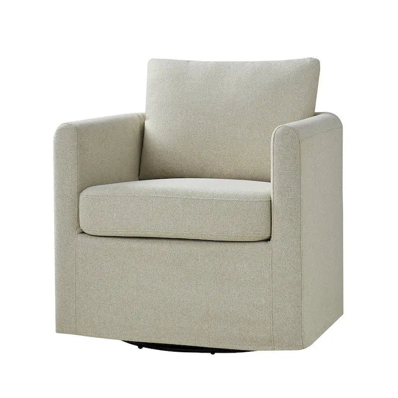 Erkenbald Modern 360-Degree Swivel Chair with Removable Slipcover by HULALA HOME