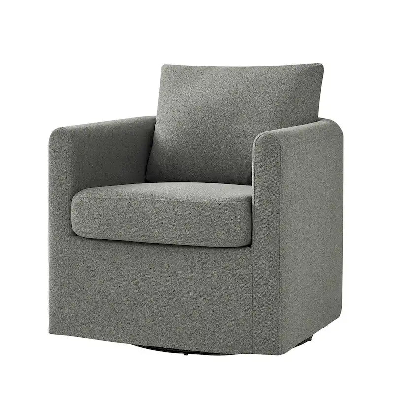 Erkenbald Modern 360-Degree Swivel Chair with Removable Slipcover by HULALA HOME