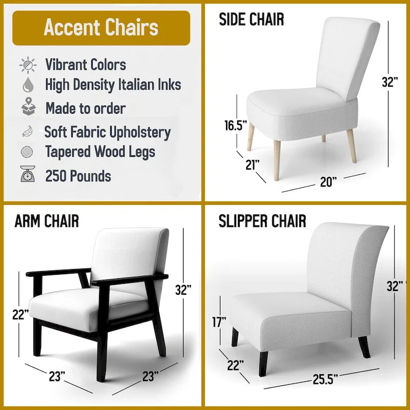 Fauteuil d'appoint abstrait et contemporain Designart « Intuitive Expressions I » bleu et jaune avec accoudoirs