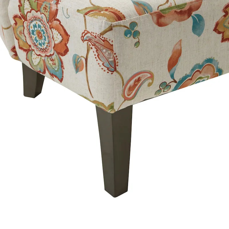 Madison Park Bree Hourglass Tufted Armless Chair