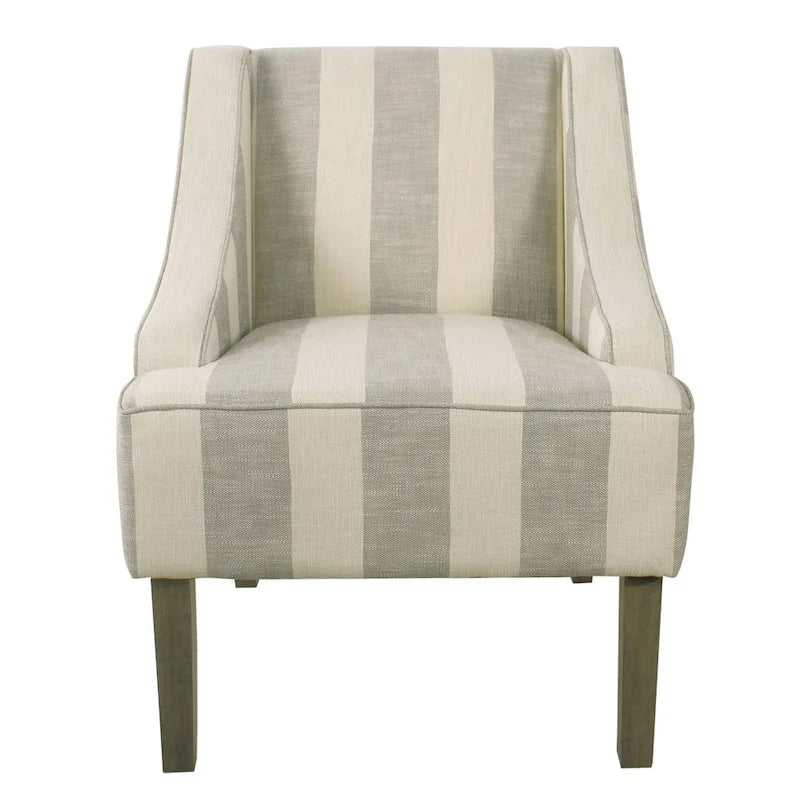 Fauteuil d'appoint classique HomePop avec accoudoirs incurvés