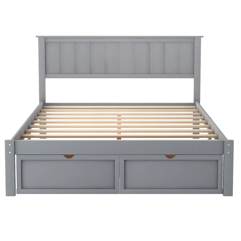 Letto a piattaforma moderno con cassetto sottoletto