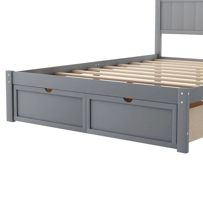 Letto a piattaforma moderno con cassetto sottoletto