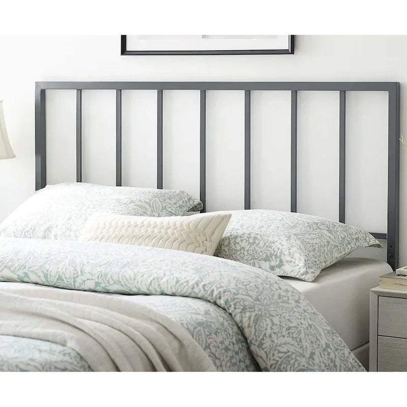 Testata letto Kenvil Classic King Size in metallo grigio