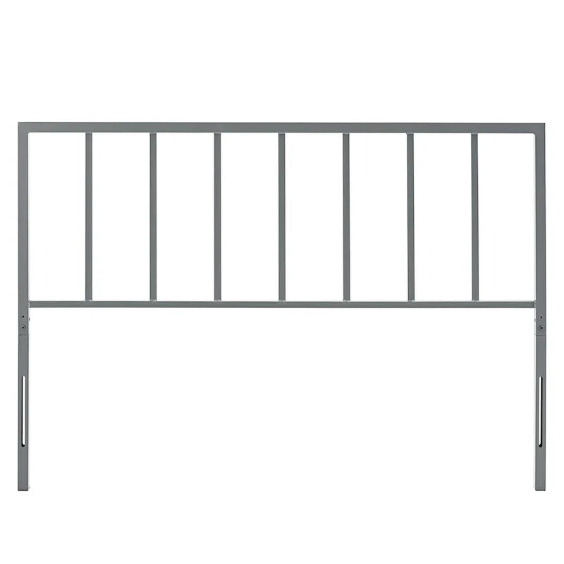 Testata letto Kenvil Classic King Size in metallo grigio
