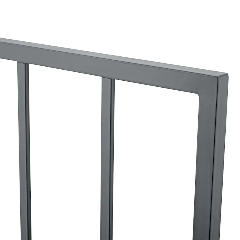 Testata letto Kenvil Classic King Size in metallo grigio