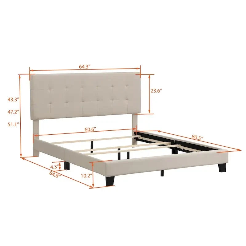 Letto imbottito capitonné