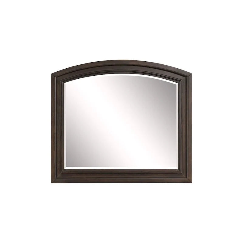 Ensemble de chambre à coucher Brandie à plateforme avec lit traîneau de rangement moderne, 6 pièces, brun grisâtre