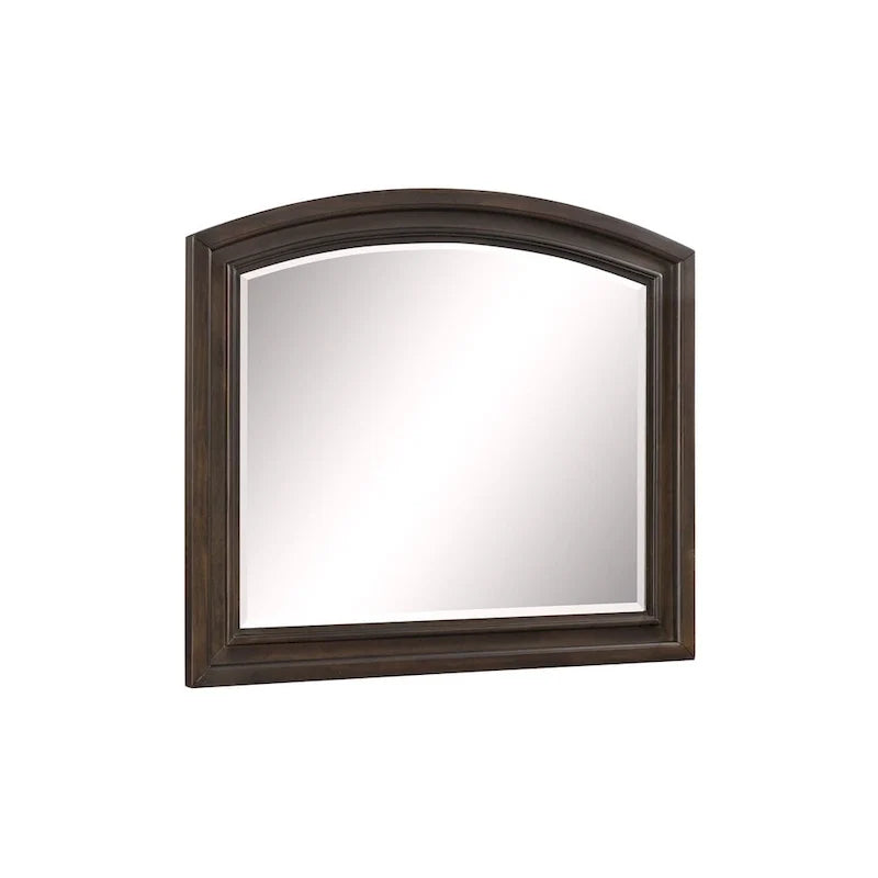 Ensemble de chambre à coucher Brandie à plateforme avec lit traîneau de rangement moderne, 6 pièces, brun grisâtre