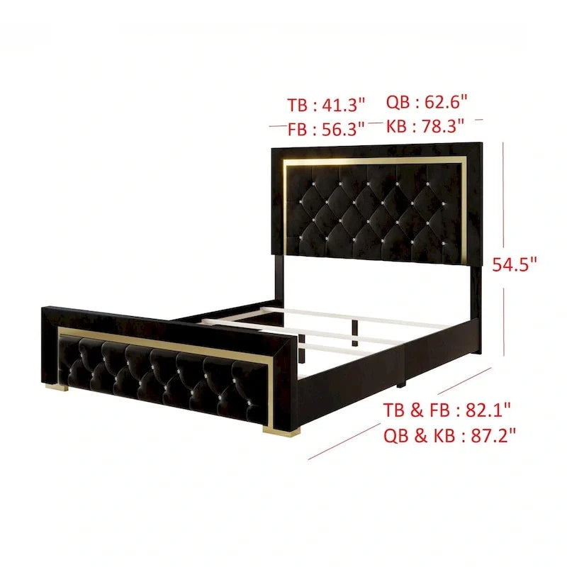 Letto con pannello Deena