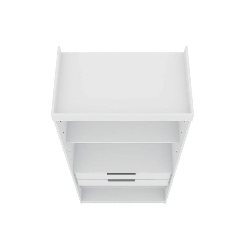 Armadio moderno a 2 sezioni Mulberry con 4 cassetti