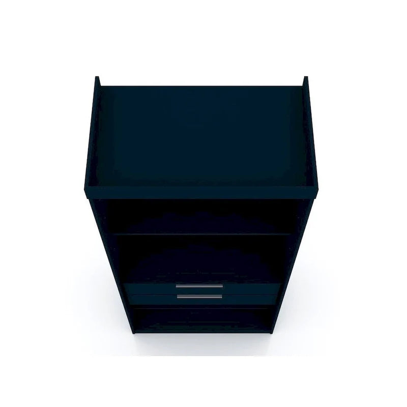 Armadio moderno a 2 sezioni Mulberry con 4 cassetti
