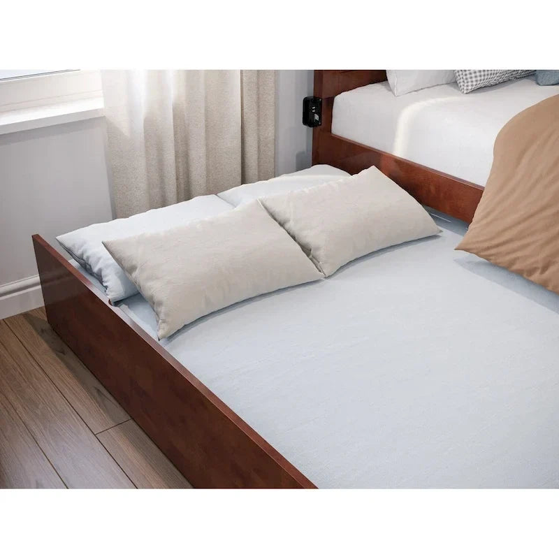 Letto matrimoniale Canyon con pediera abbinata e letto estraibile matrimoniale