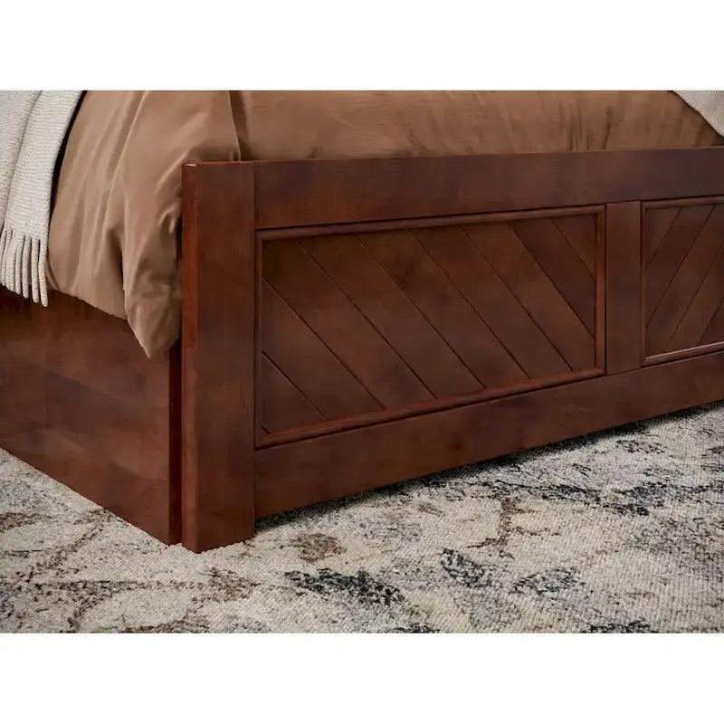 Letto matrimoniale Canyon con pediera abbinata e letto estraibile matrimoniale