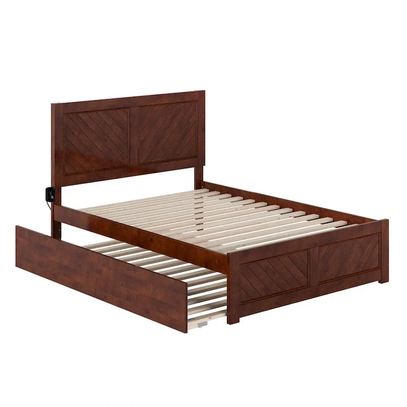 Letto matrimoniale Canyon con pediera abbinata e letto estraibile matrimoniale