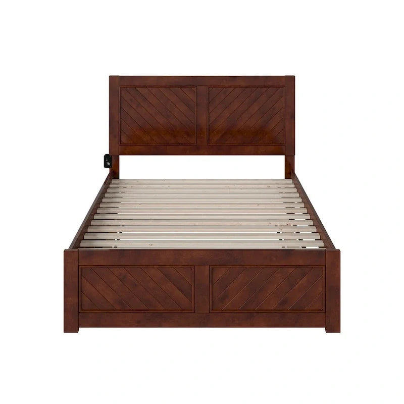 Letto matrimoniale Canyon con pediera abbinata e letto estraibile matrimoniale