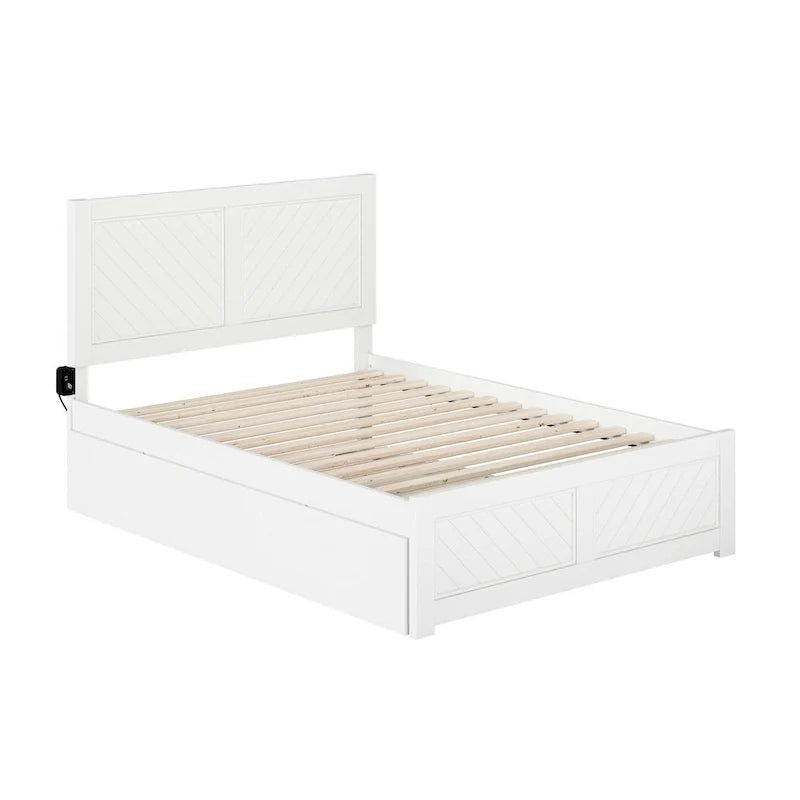 Letto matrimoniale Canyon con pediera abbinata e letto estraibile matrimoniale