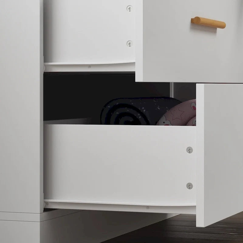 Armoire à 4 portes avec penderie de 63 po (largeur) pour chambre à coucher, meuble de rangement pour vêtements