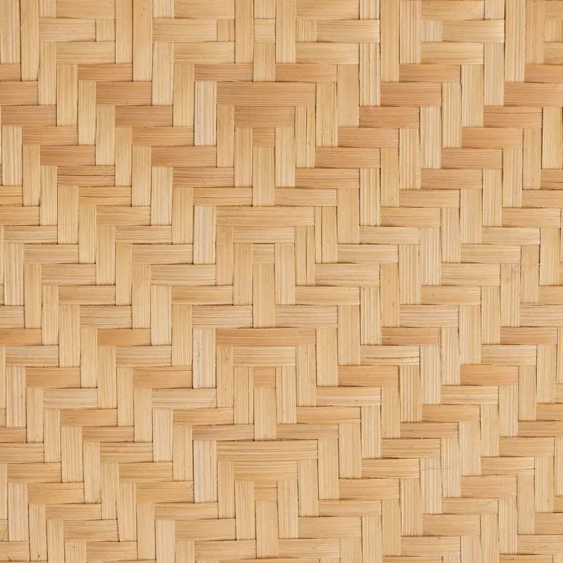 Table de chevet Danna en rotin naturel marron style bohème moderne