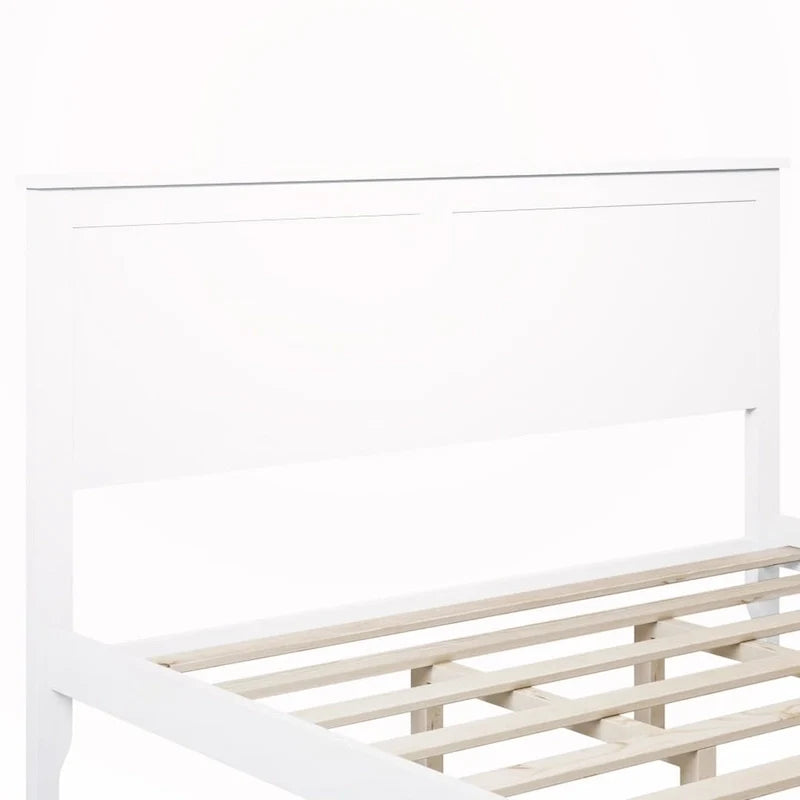 Lit plateforme Queen en bois massif