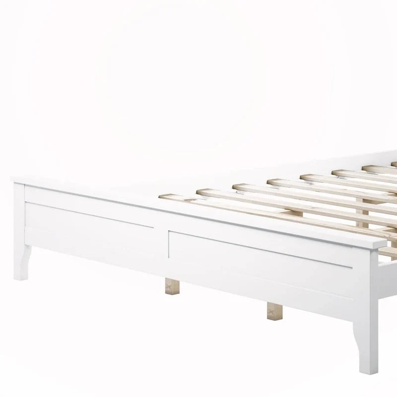 Lit plateforme Queen en bois massif