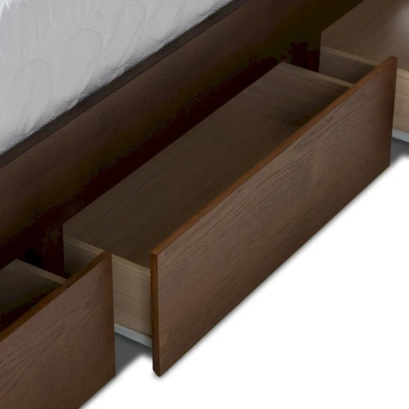 Copper Grove Kiowa Contemporary Walnut Wood Storage Bed