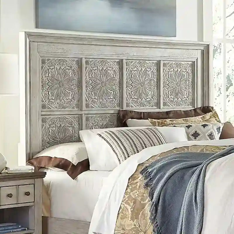 Tête de lit décorative grand lit Heartland Antique White Tobacco