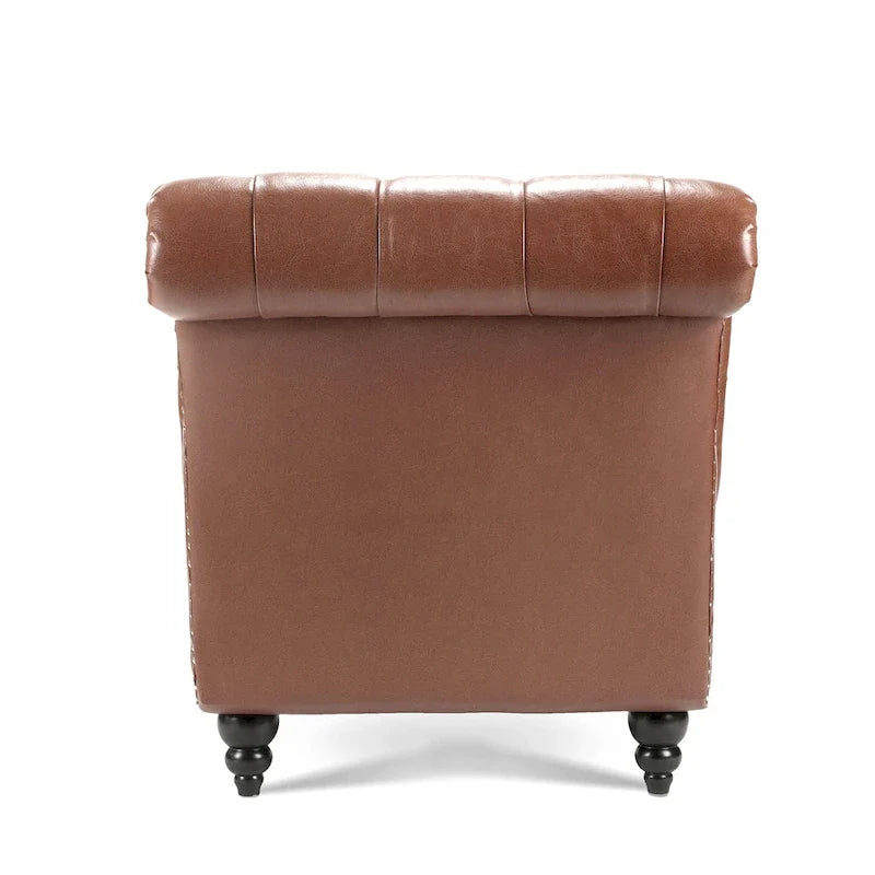 Chaise longue capitonnée sans accoudoirs - 62,8 x 27,17 x 32,87