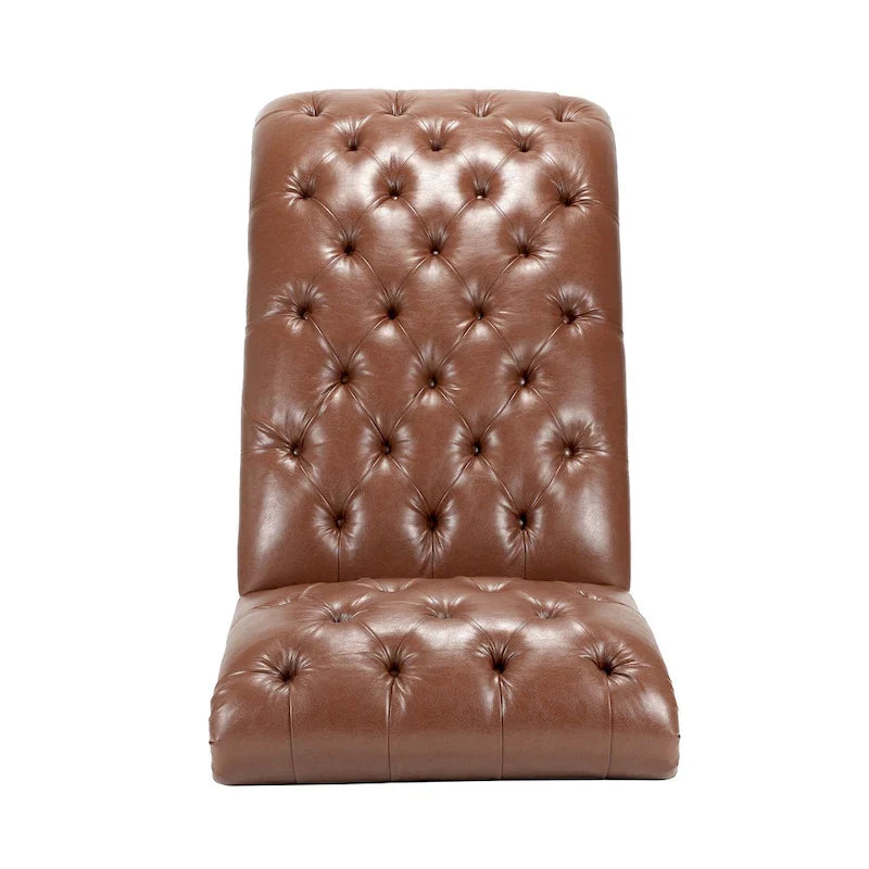 Chaise longue capitonnée sans accoudoirs - 62,8 x 27,17 x 32,87