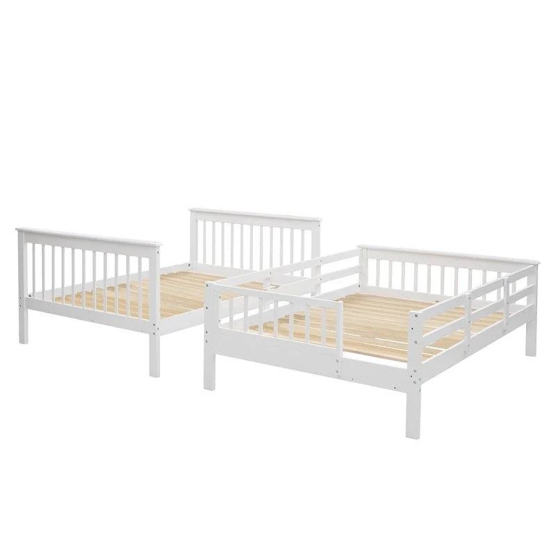 Letto a Castello a Misura Francese con Cassetti, Spazio Contenitore e Sponda di Sicurezza per la Camera da Letto, colore Espresso (vecchio SKU: LP000310AAP)