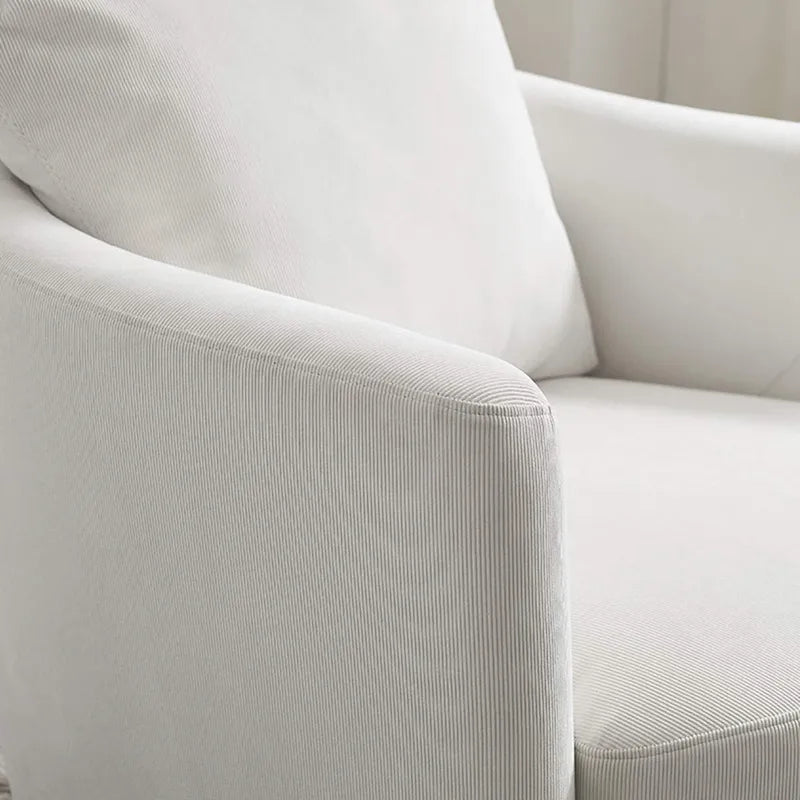 Fauteuil pivotant Art Leon en velours côtelé, moderne et confortable