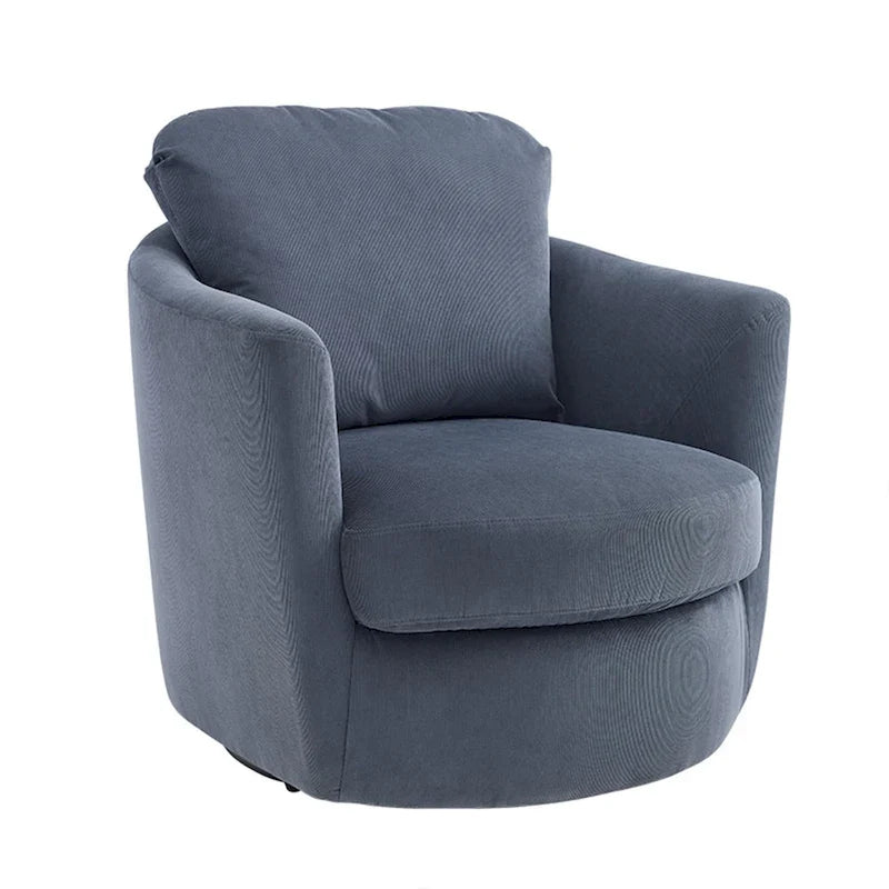 Fauteuil pivotant Art Leon en velours côtelé, moderne et confortable