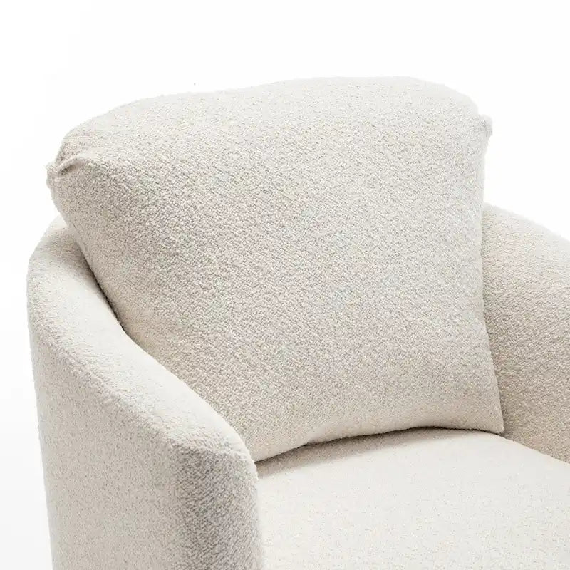Fauteuil pivotant Art Leon en velours côtelé, moderne et confortable