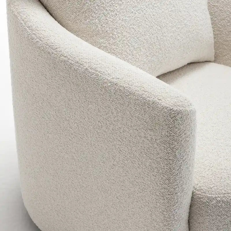 Fauteuil pivotant Art Leon en velours côtelé, moderne et confortable