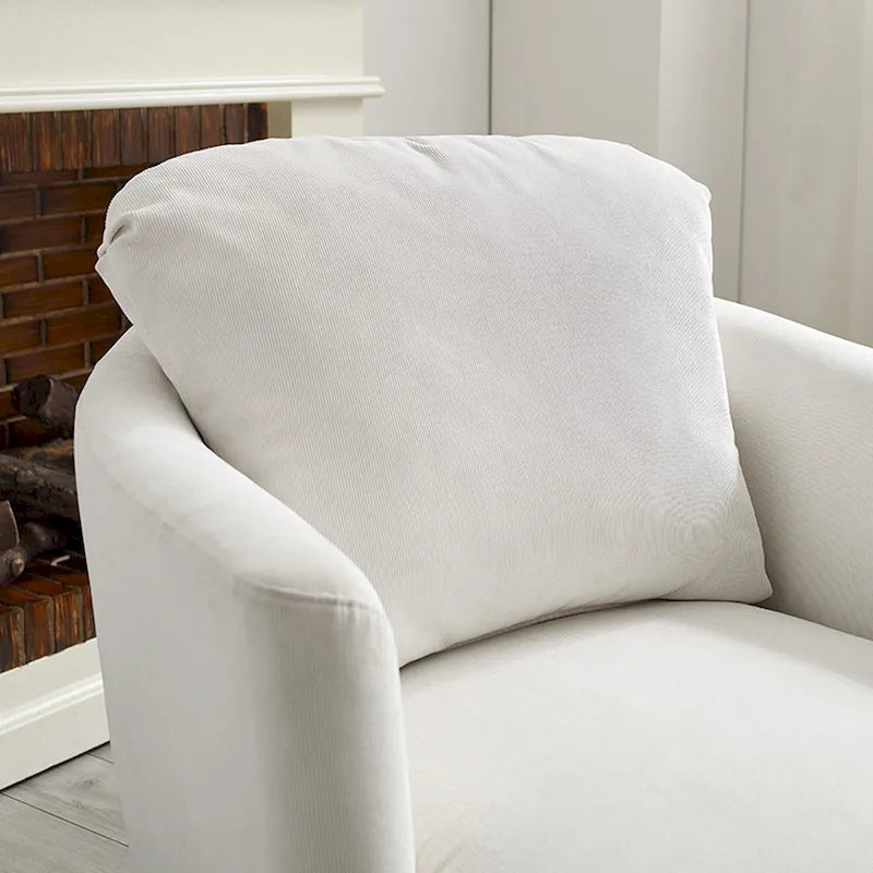 Fauteuil pivotant Art Leon en velours côtelé, moderne et confortable