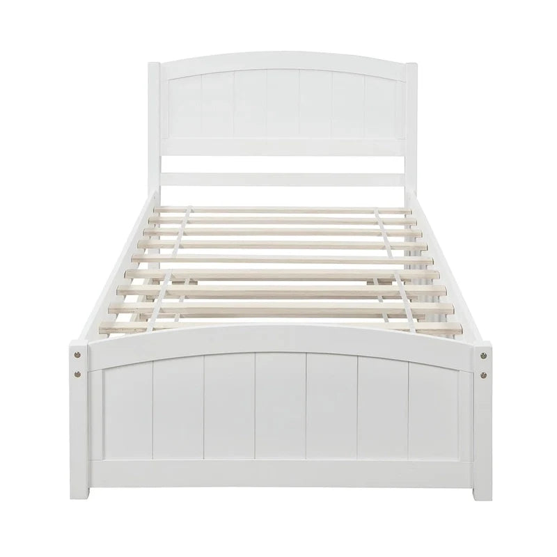 Lit plate-forme Merax une place avec lit gigogne