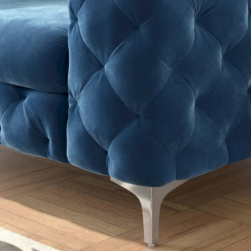 Corvus Aosta Tufted Velvet Chesterfield Club Chair