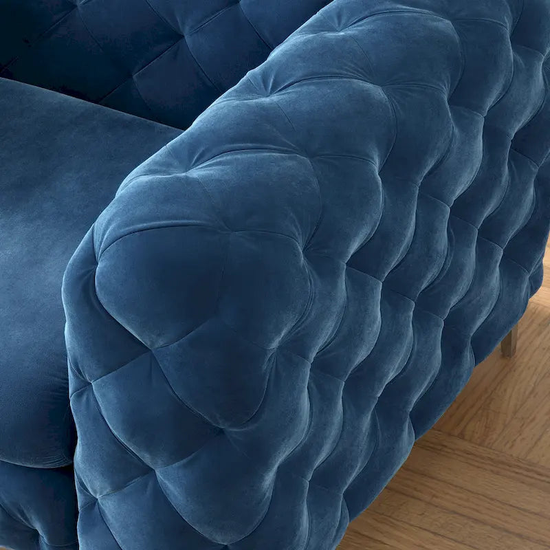 Corvus Aosta Tufted Velvet Chesterfield Club Chair