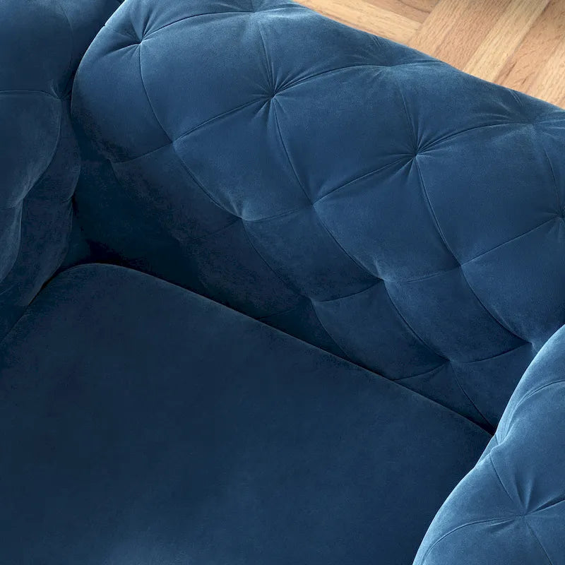 Corvus Aosta Tufted Velvet Chesterfield Club Chair